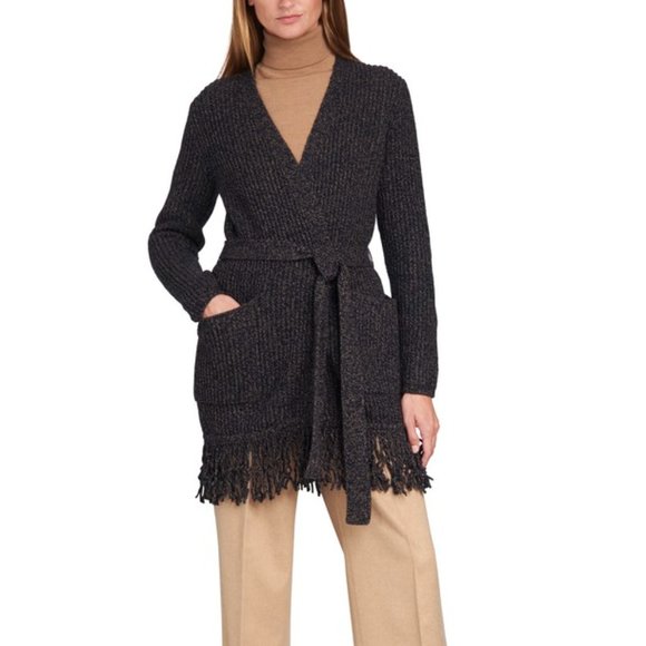 Cardigan With Fringes In Wool And Cashmere from MaxMara - Picture 1 of 12